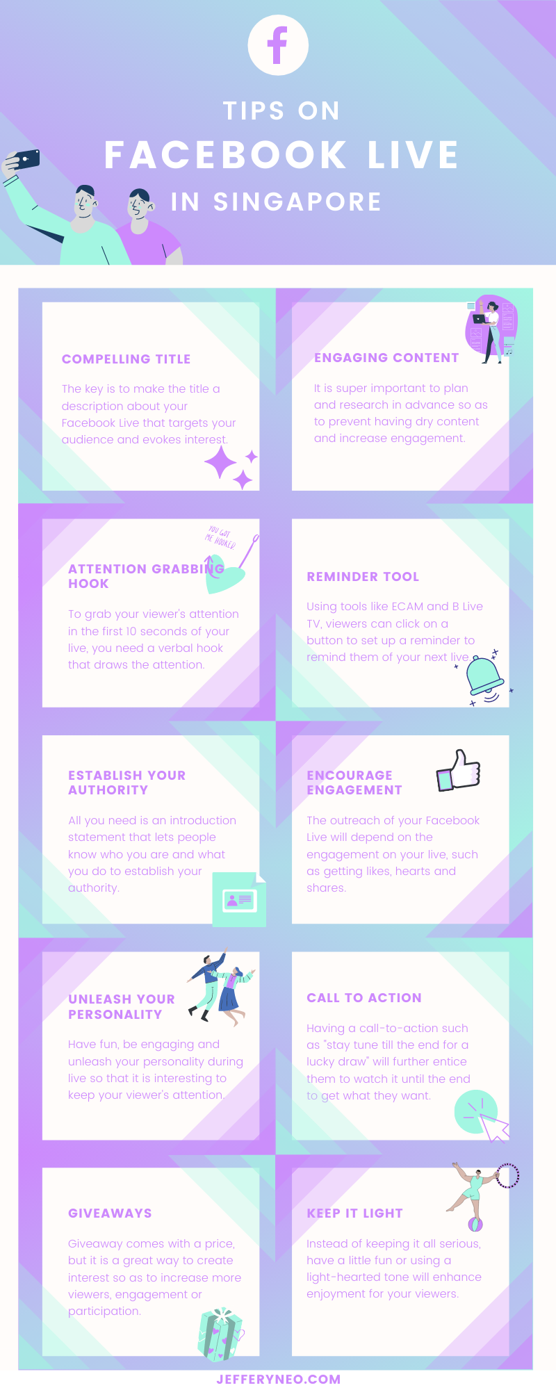 Infographic - Tips on Facebook Live in Singapore